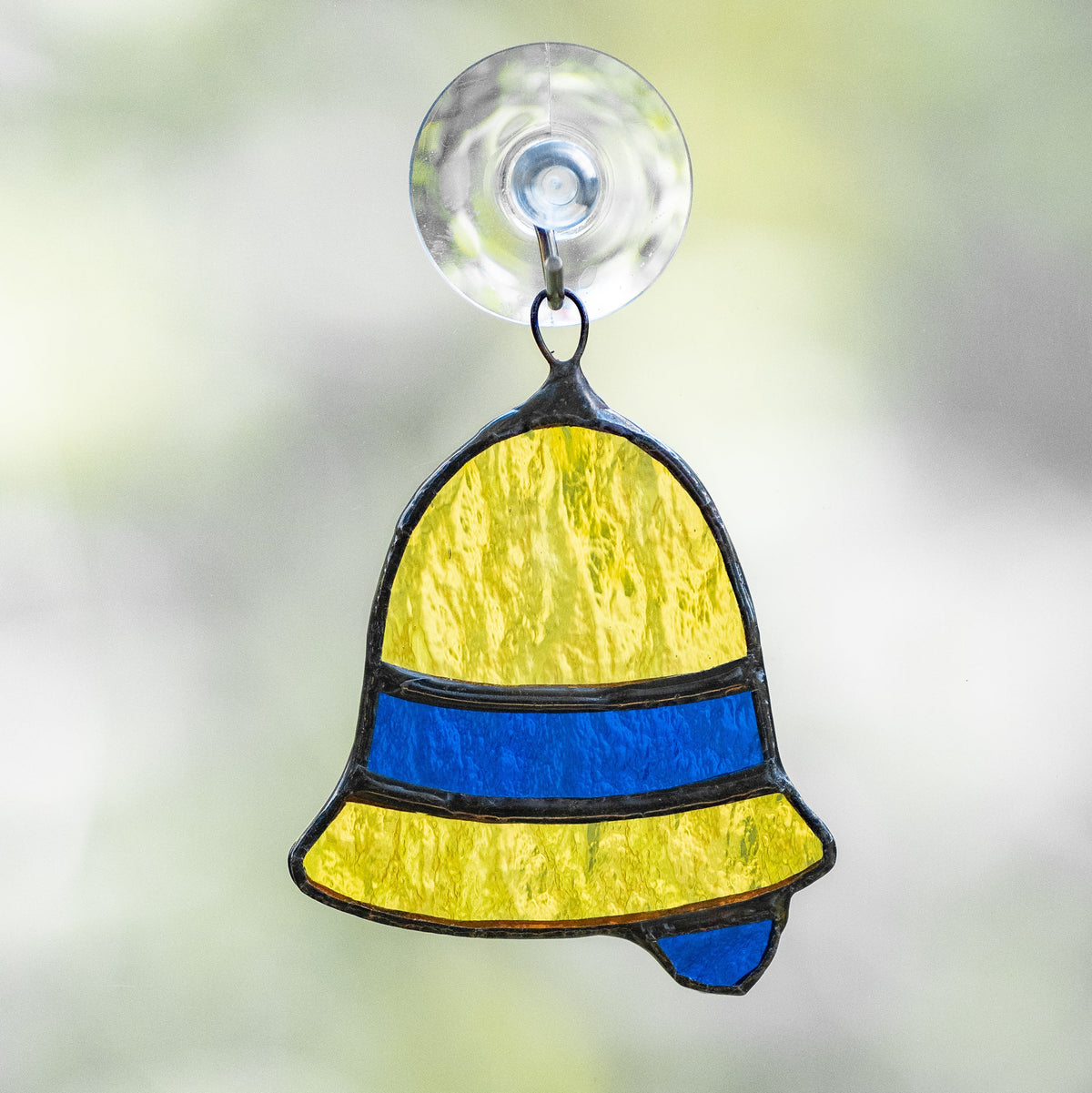 Mini campana de Navidad - Atrapasol de vitral