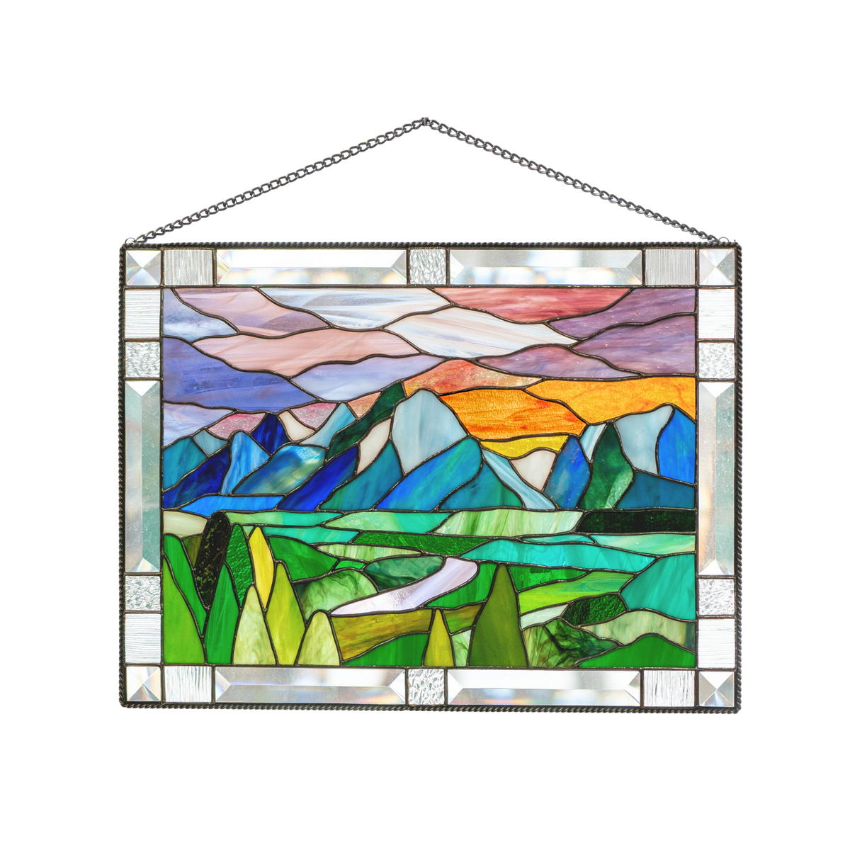 Grand Teton National Park - Stained Glass Panel