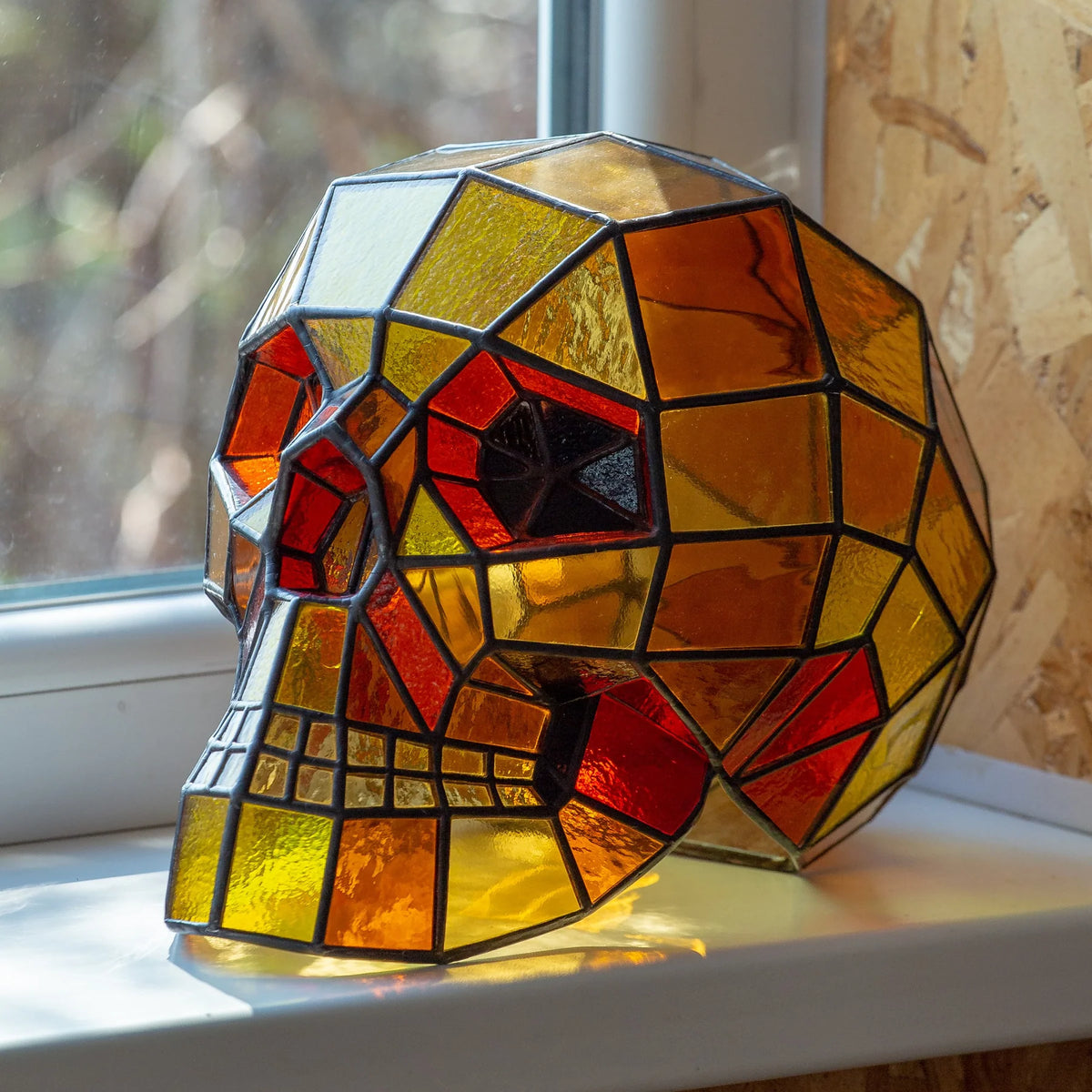 Stained Glass Skull