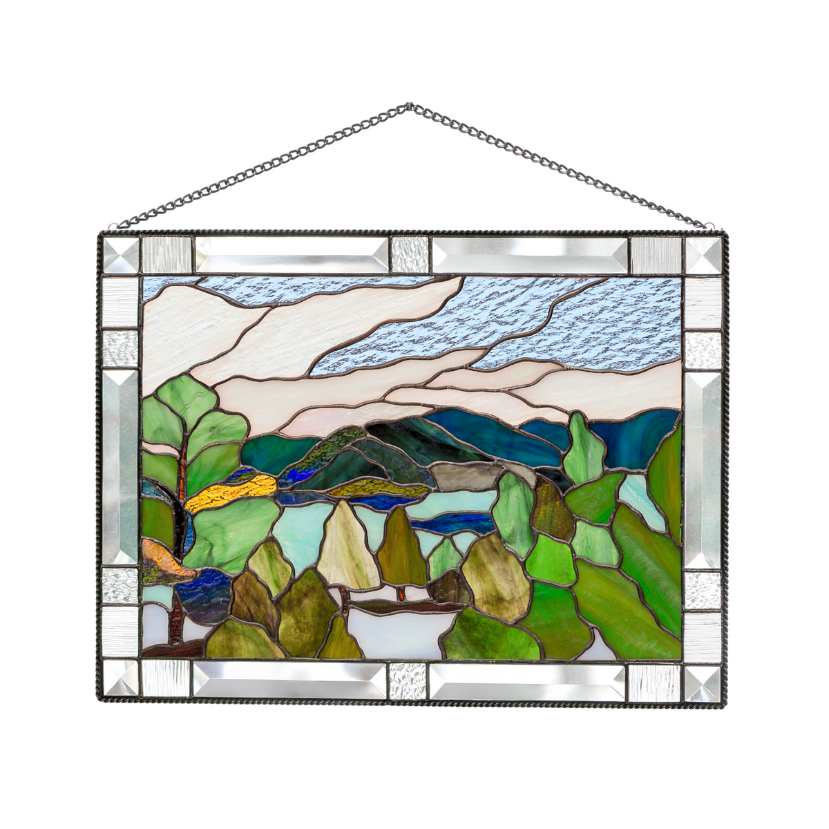 Mountain Estes Park -  Stained Glass Panel