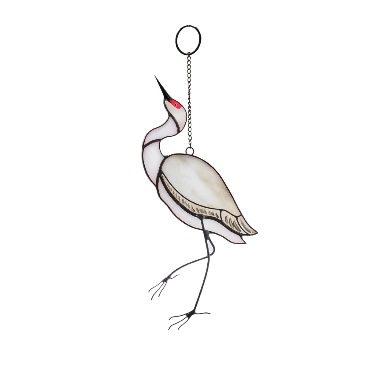 Sandhill Crane - Stained Glass Suncatcher