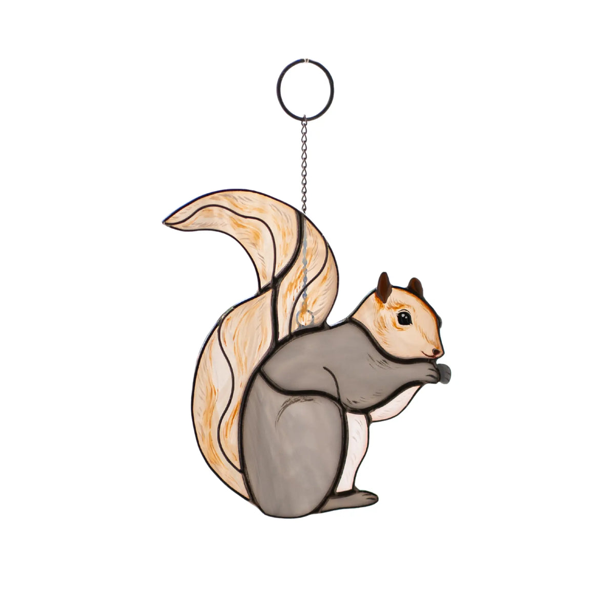 Squirrel - Stained Glass Suncatcher