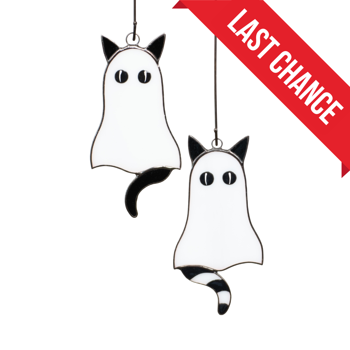 Cat-Ghosts - Stained Glass Suncatcher