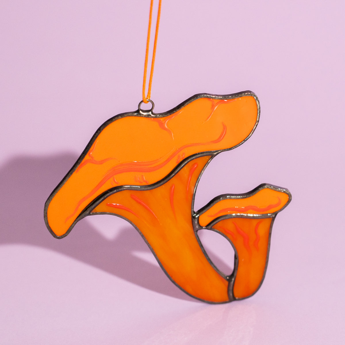 Chanterelles - Stained Glass Suncatcher