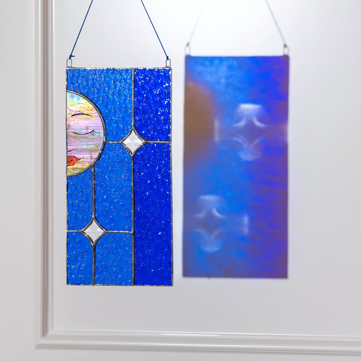 Sun with Rays - Stained Glass Panel