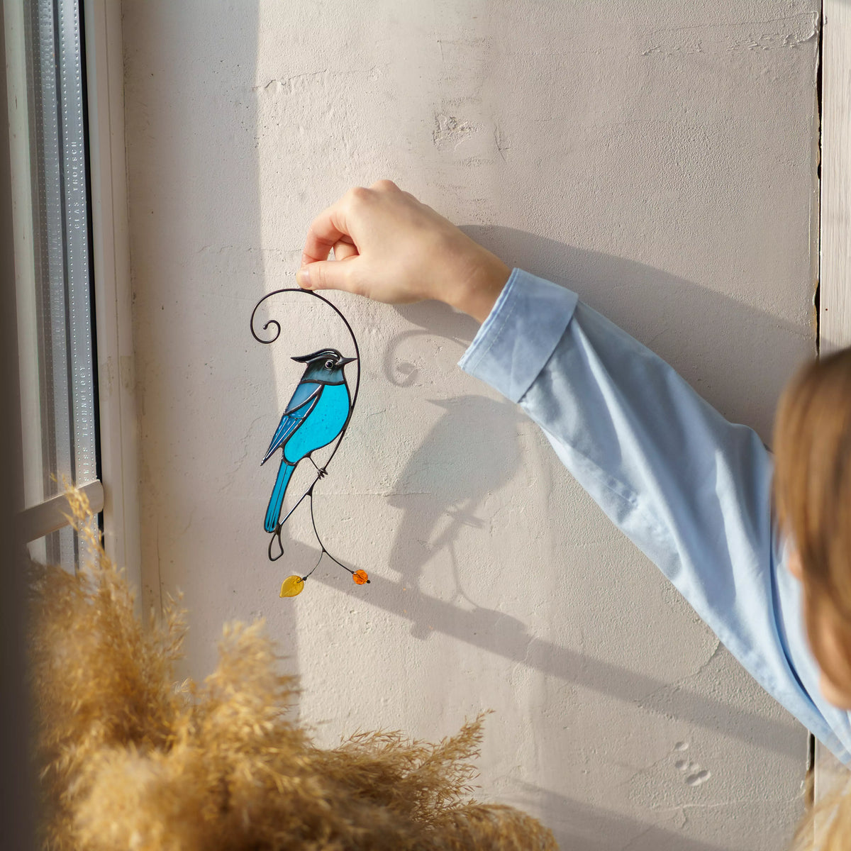 Steller Jay - Stained Glass Suncatcher