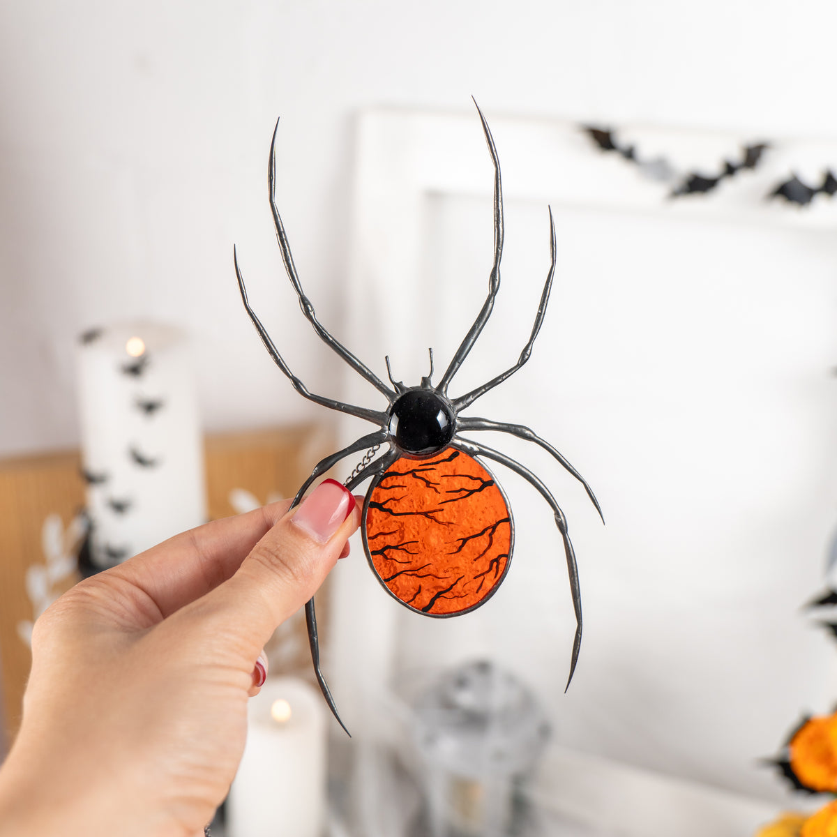 stained glass halloween artwork