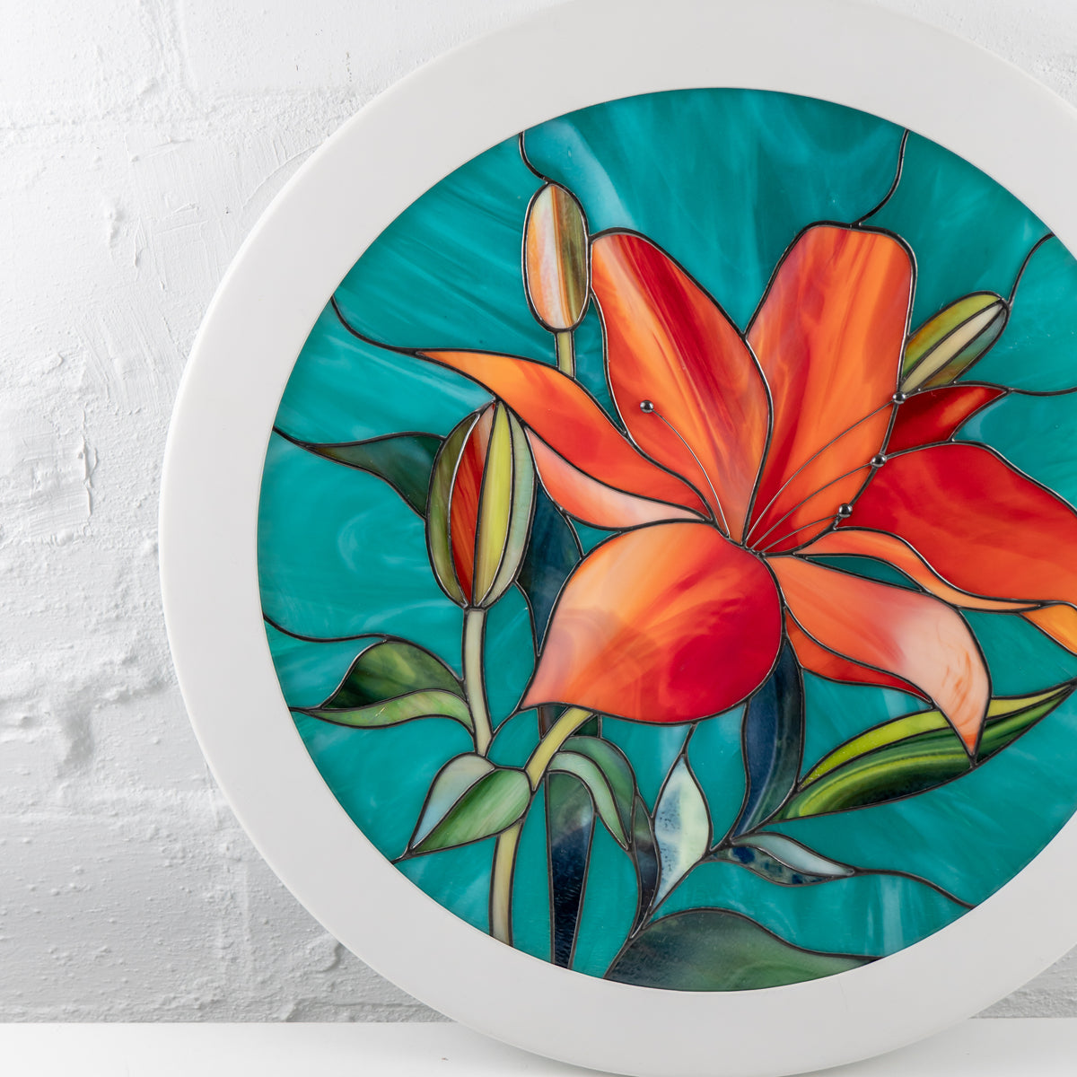 modern stained glass decor for interior