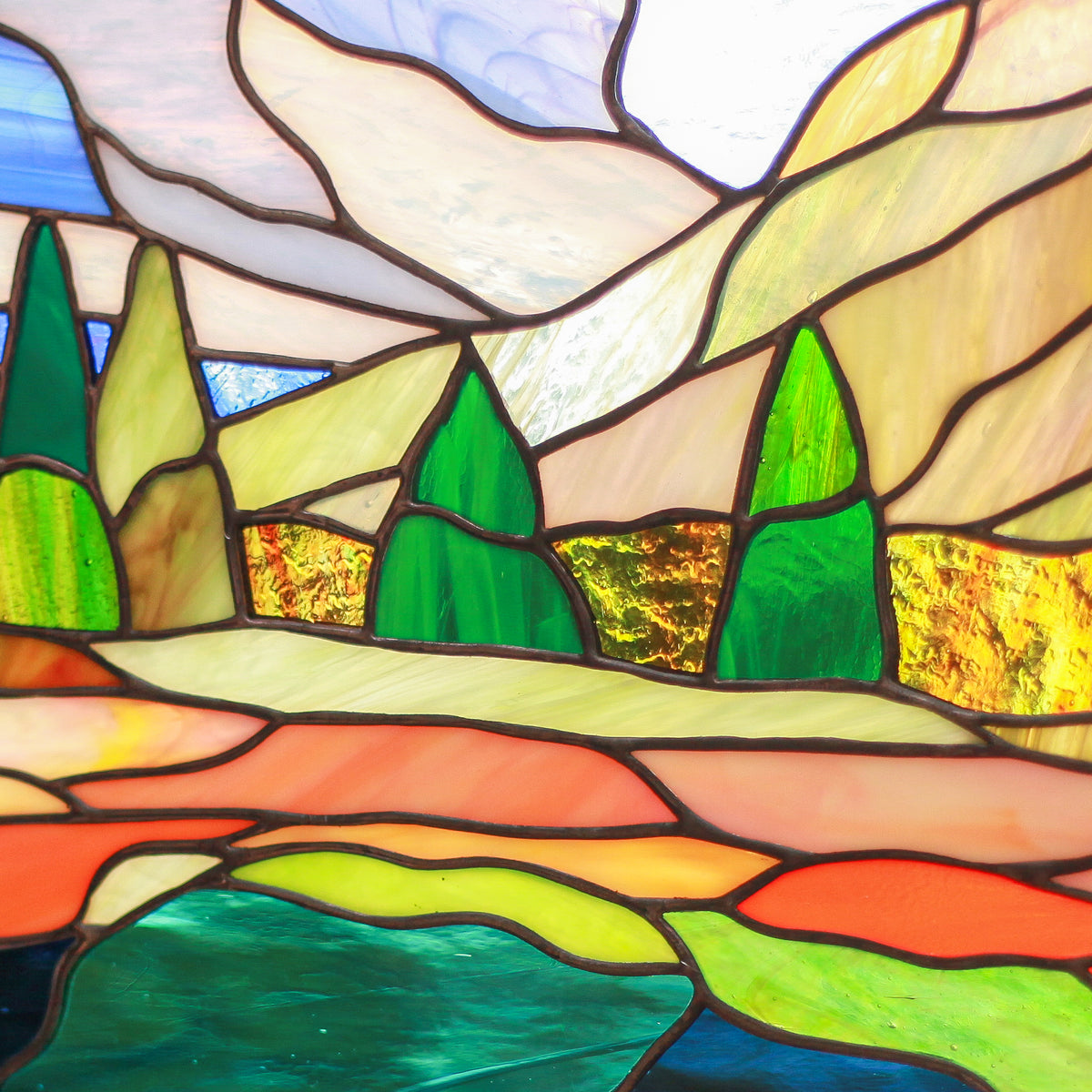 Yellowstone Park - Stained Glass Window Panel